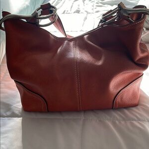 Elegant Brown Leather Women's Bag